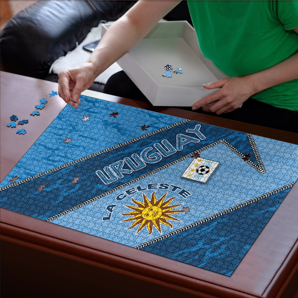 Uruguay Football Puzzle Sun Of May Symbol Unique Style