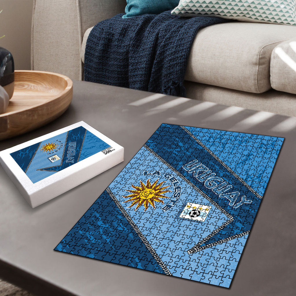 Uruguay Football Puzzle Sun Of May Symbol Unique Style