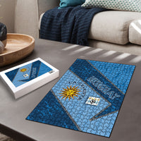 Uruguay Football Puzzle Sun Of May Symbol Unique Style