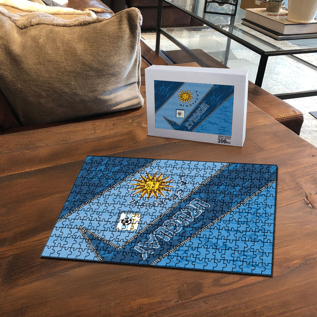 Uruguay Football Puzzle Sun Of May Symbol Unique Style