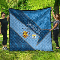 Uruguay Football Quilt Sun Of May Symbol Unique Style