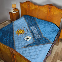 Uruguay Football Quilt Sun Of May Symbol Unique Style
