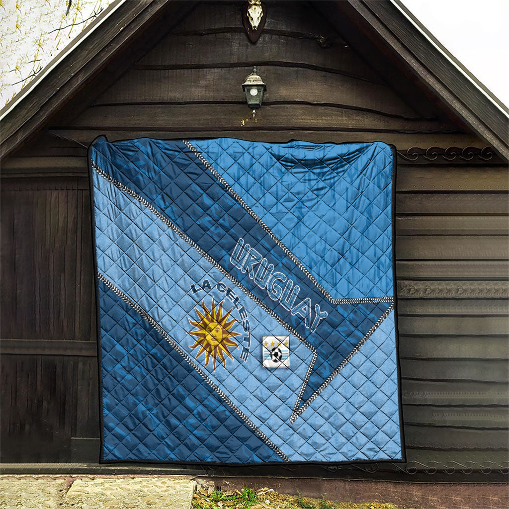 Uruguay Football Quilt Sun Of May Symbol Unique Style