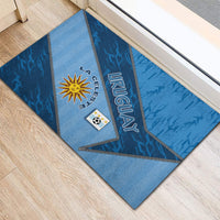 Uruguay Football Rubber Doormat Sun Of May Symbol Unique Style