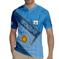 Custom Uruguay Football Rugby Jersey Sun Of May Symbol Unique Style