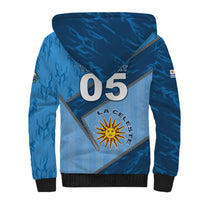 Custom Uruguay Football Sherpa Hoodie Sun Of May Symbol Unique Style