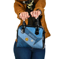 Uruguay Football Shoulder Handbag Sun Of May Symbol Unique Style