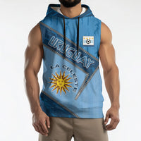 Custom Uruguay Football Sleeveless Hoodie Sun Of May Symbol Unique Style