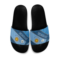 Uruguay Football Slide Sandals Sun Of May Symbol Unique Style