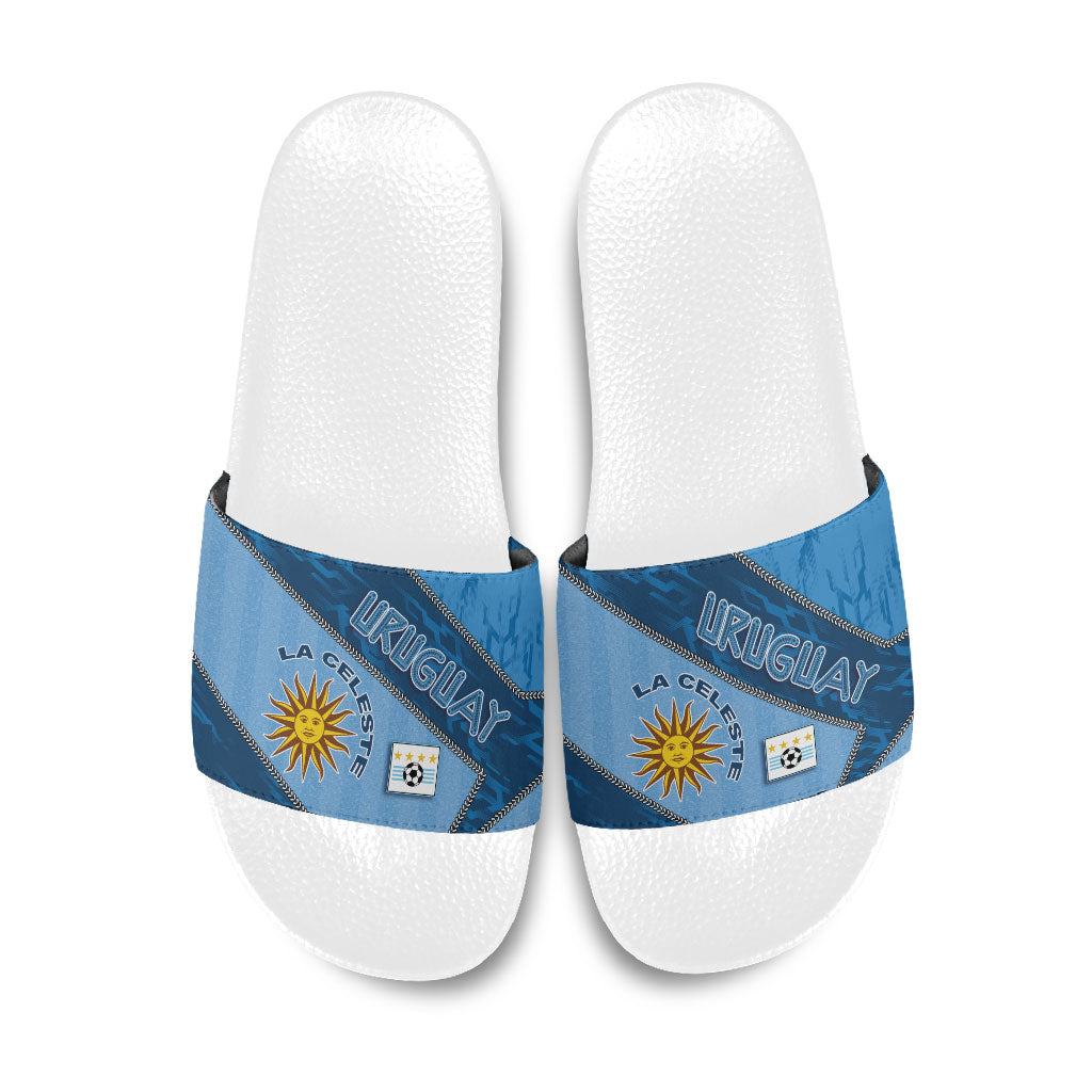 Uruguay Football Slide Sandals Sun Of May Symbol Unique Style