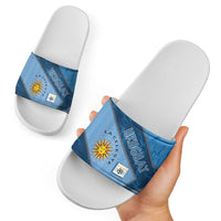 Uruguay Football Slide Sandals Sun Of May Symbol Unique Style