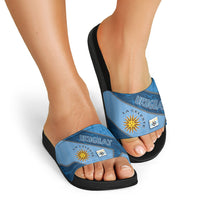 Uruguay Football Slide Sandals Sun Of May Symbol Unique Style