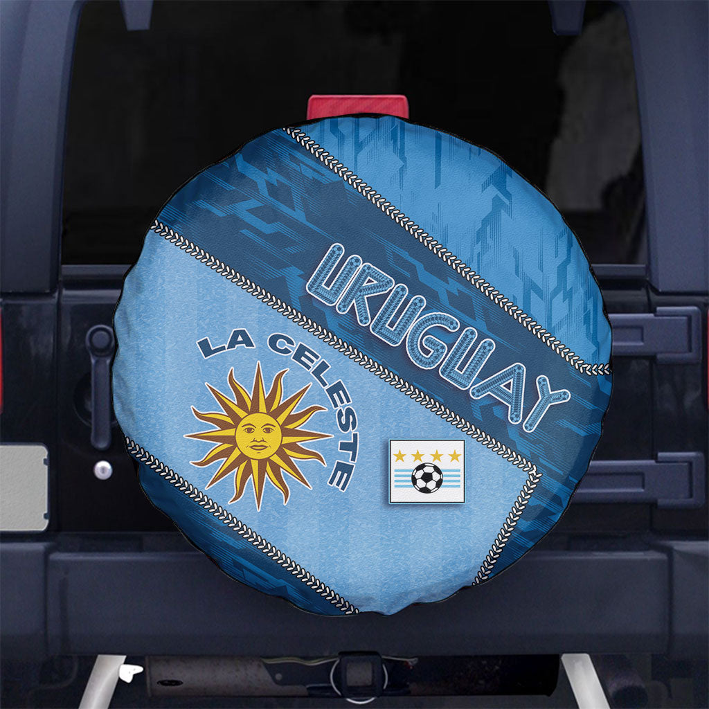 Uruguay Football Spare Tire Cover Sun Of May Symbol Unique Style