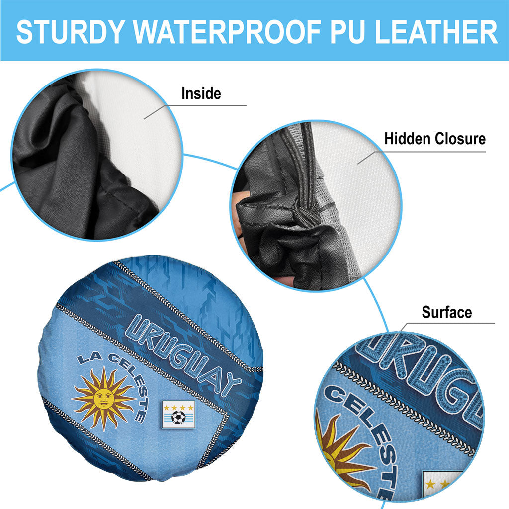 Uruguay Football Spare Tire Cover Sun Of May Symbol Unique Style