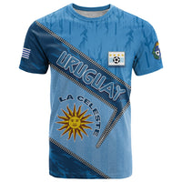 Custom Uruguay Football T Shirt Sun Of May Symbol Unique Style