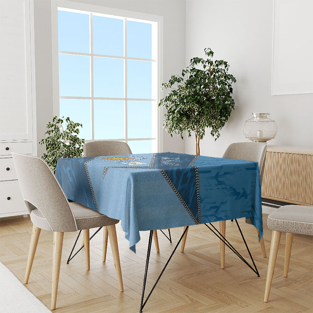Uruguay Football Tablecloth Sun Of May Symbol Unique Style