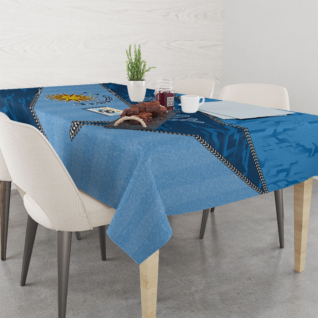 Uruguay Football Tablecloth Sun Of May Symbol Unique Style