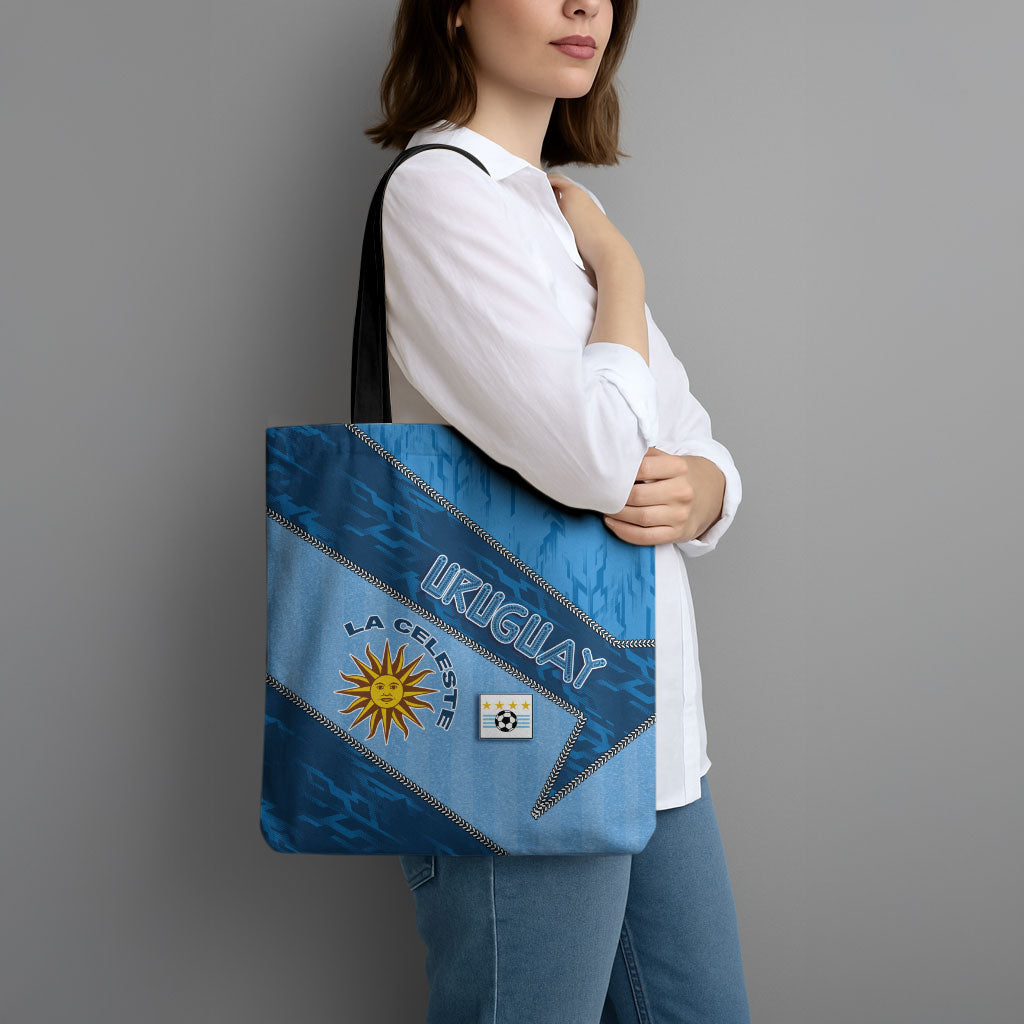 Uruguay Football Tote Bag Sun Of May Symbol Unique Style