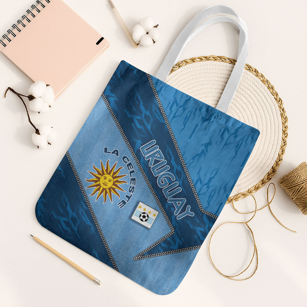 Uruguay Football Tote Bag Sun Of May Symbol Unique Style