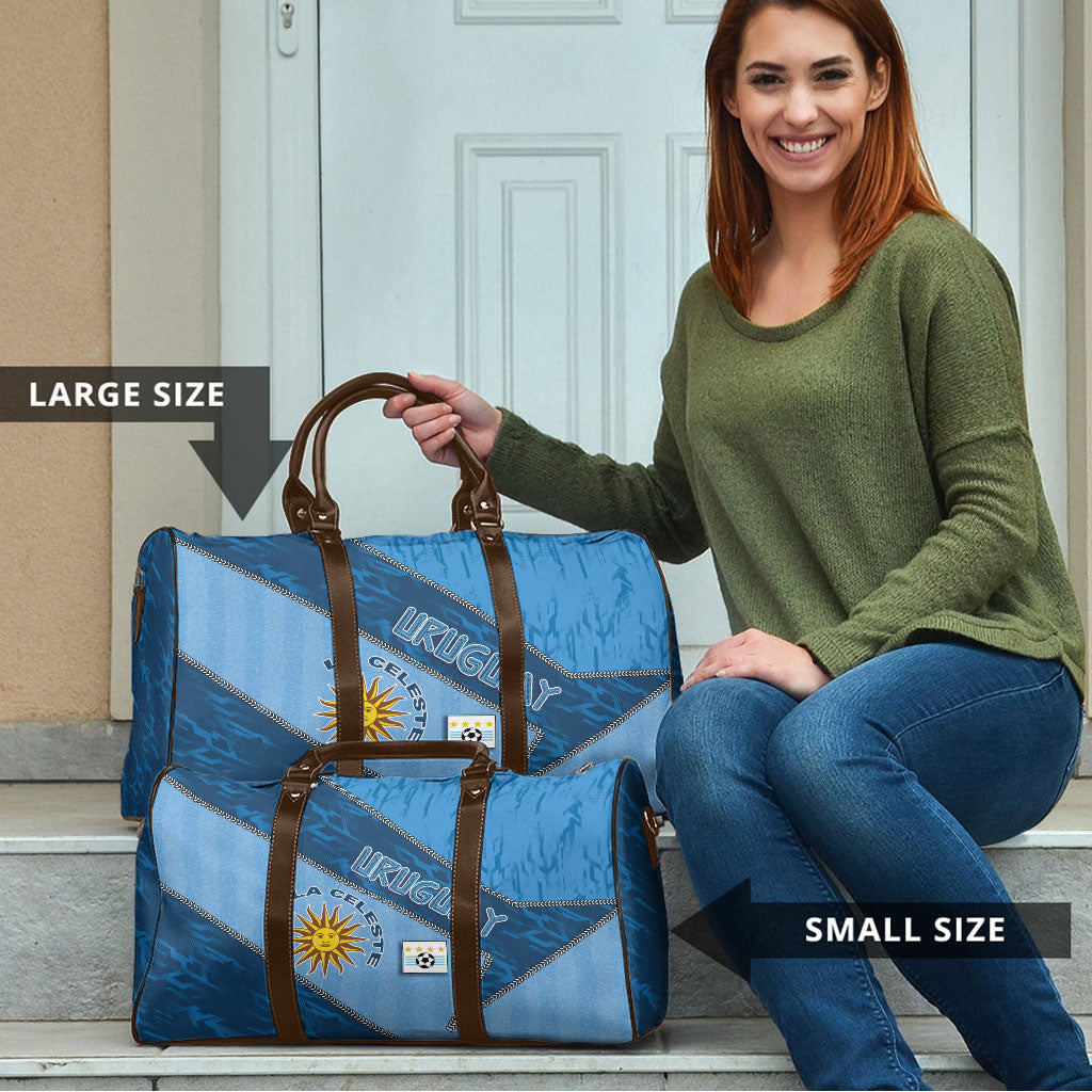 Uruguay Football Travel Bag Sun Of May Symbol Unique Style