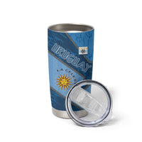 Custom Uruguay Football Tumbler Cup Sun Of May Symbol Unique Style