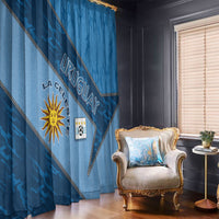 Uruguay Football Window Curtain Sun Of May Symbol Unique Style