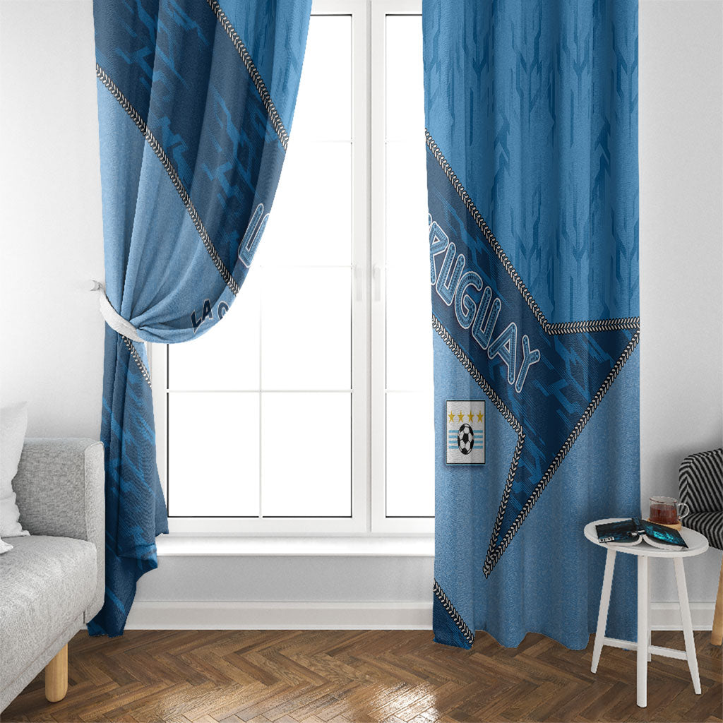 Uruguay Football Window Curtain Sun Of May Symbol Unique Style
