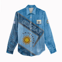 Custom Uruguay Football Women Casual Shirt Sun Of May Symbol Unique Style