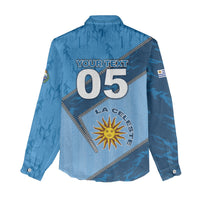 Custom Uruguay Football Women Casual Shirt Sun Of May Symbol Unique Style