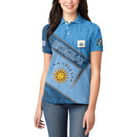 Custom Uruguay Football Women Polo Shirt Sun Of May Symbol Unique Style