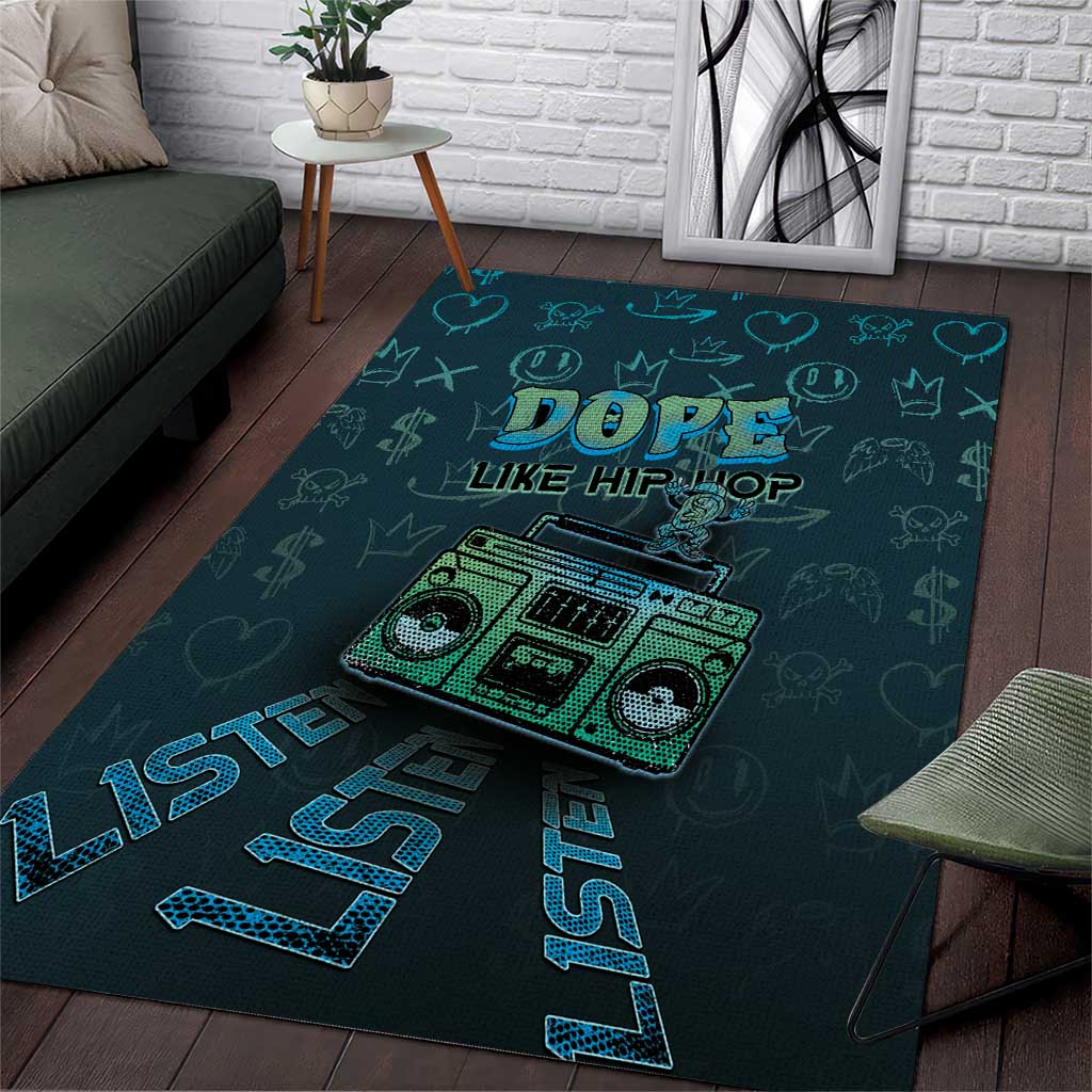 Dope Like Hip Hop Area Rug Hiphop Graffiti Style - Wonder Print Shop