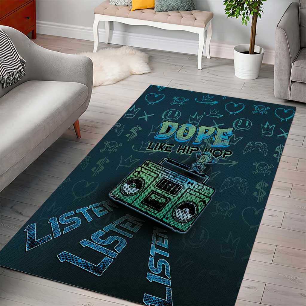 Dope Like Hip Hop Area Rug Hiphop Graffiti Style - Wonder Print Shop