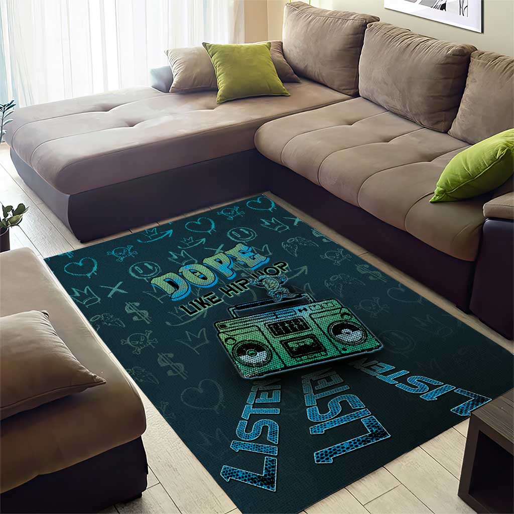Dope Like Hip Hop Area Rug Hiphop Graffiti Style - Wonder Print Shop