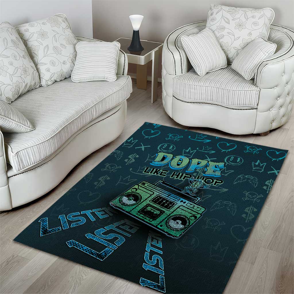 Dope Like Hip Hop Area Rug Hiphop Graffiti Style - Wonder Print Shop