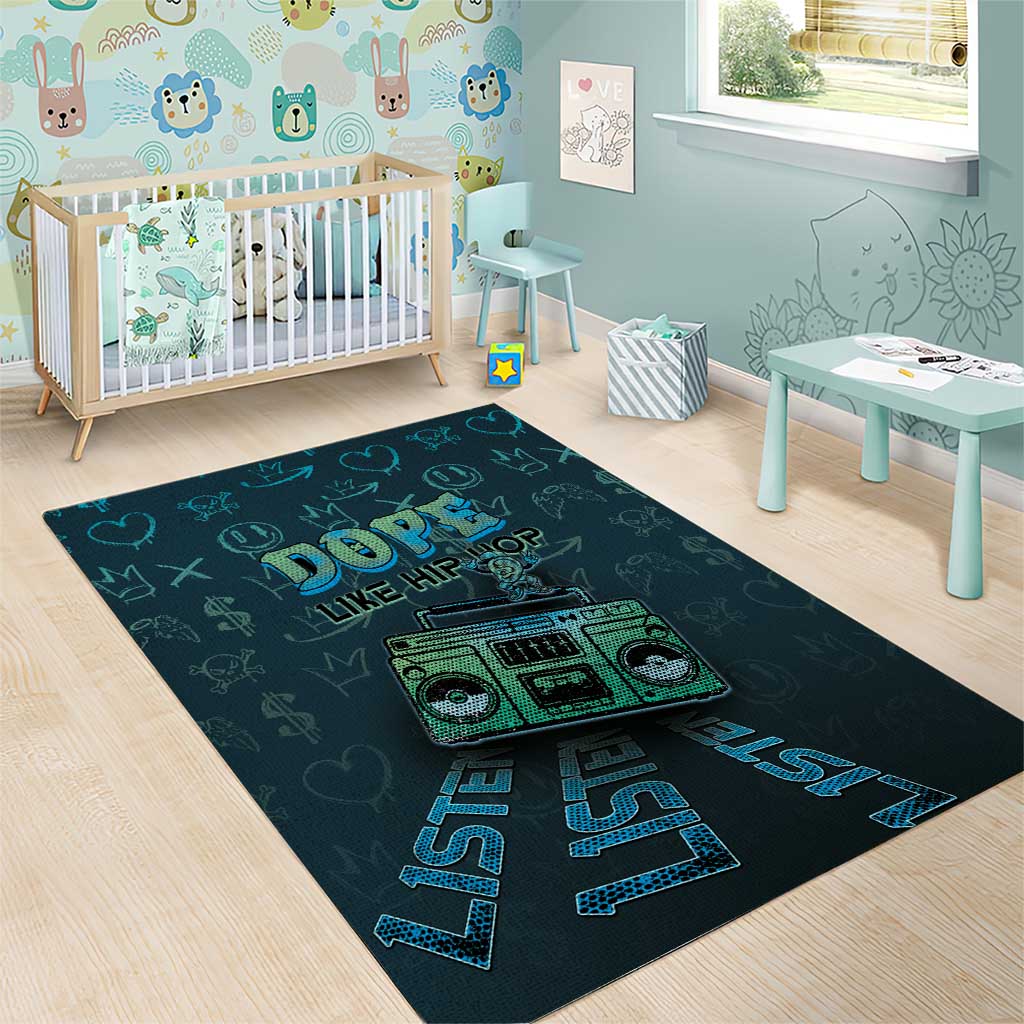 Dope Like Hip Hop Area Rug Hiphop Graffiti Style - Wonder Print Shop