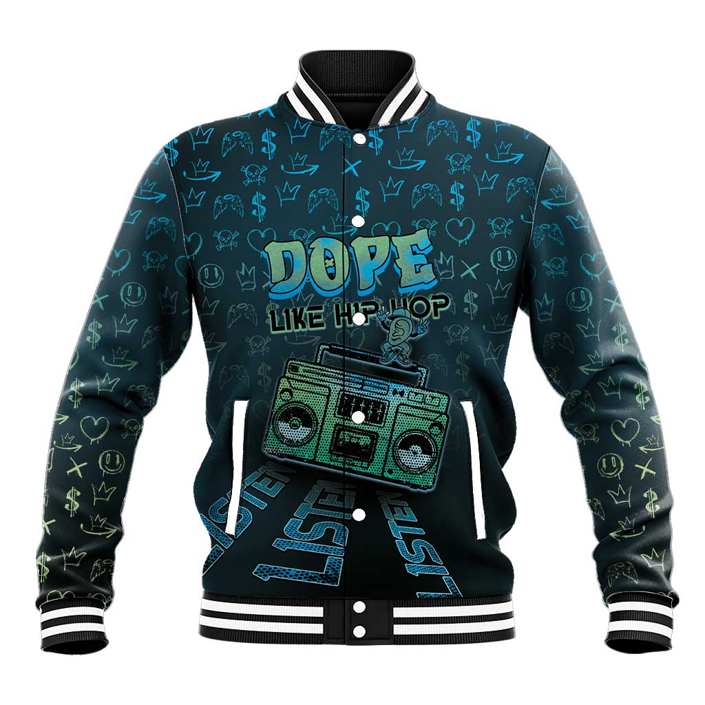 Dope Like Hip Hop Baseball Jacket Hiphop Graffiti Style - Wonder Print Shop