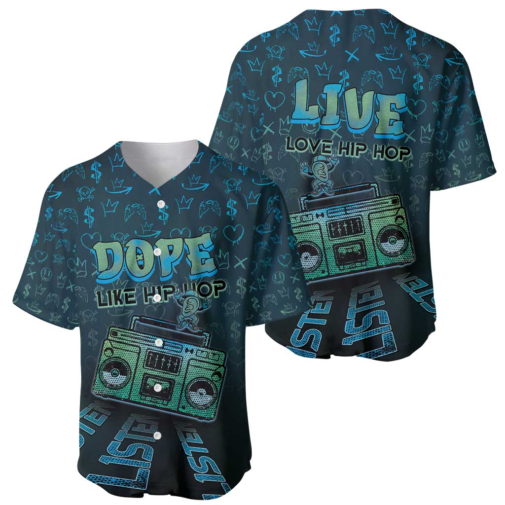 Dope Like Hip Hop Baseball Jersey Hiphop Graffiti Style - Wonder Print Shop