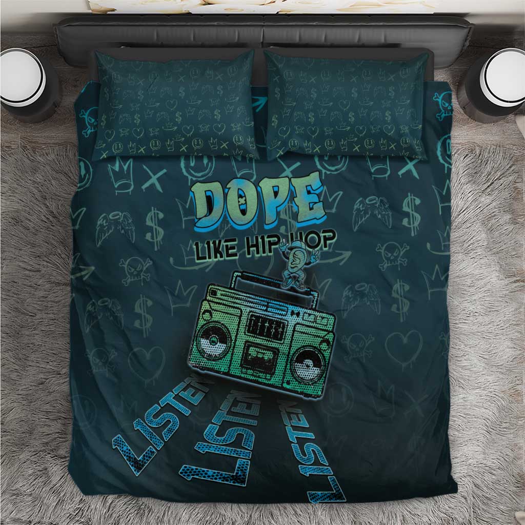 Dope Like Hip Hop Bedding Set Hiphop Graffiti Style - Wonder Print Shop