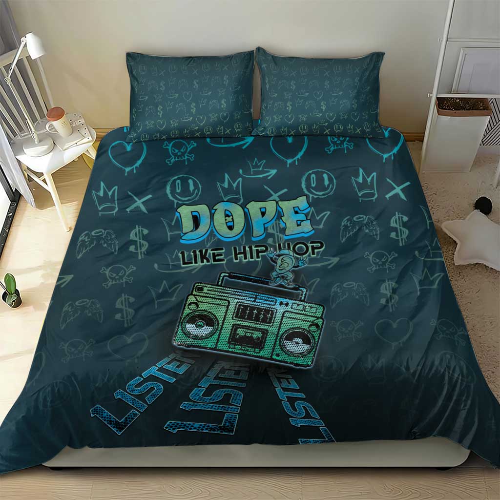 Dope Like Hip Hop Bedding Set Hiphop Graffiti Style - Wonder Print Shop