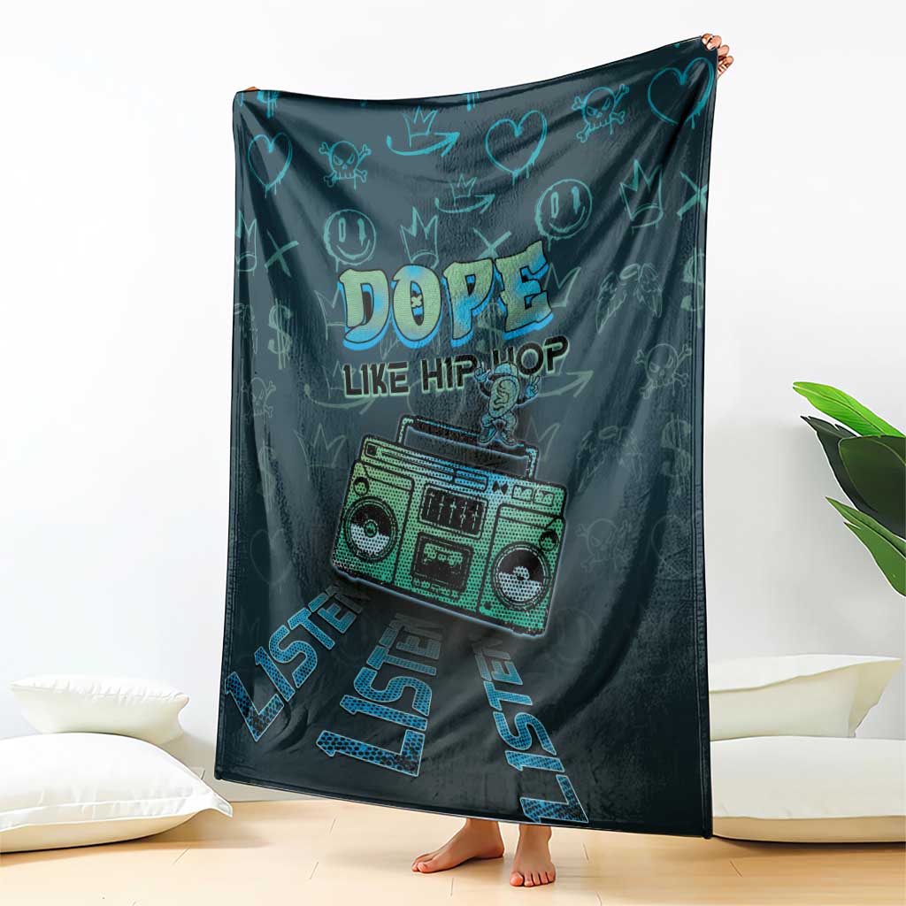 Dope Like Hip Hop Blanket Hiphop Graffiti Style - Wonder Print Shop