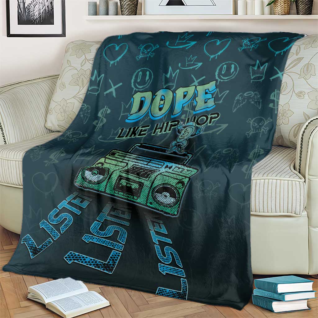 Dope Like Hip Hop Blanket Hiphop Graffiti Style - Wonder Print Shop
