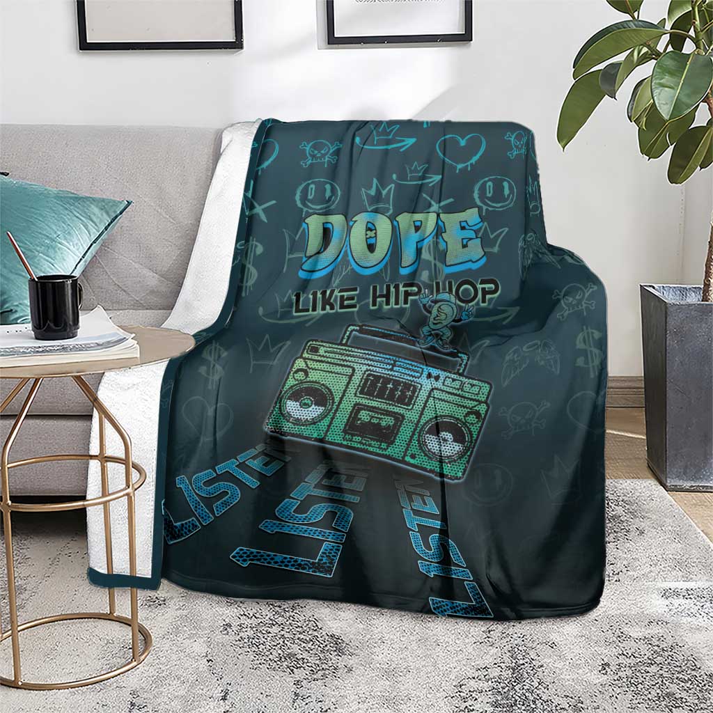Dope Like Hip Hop Blanket Hiphop Graffiti Style - Wonder Print Shop
