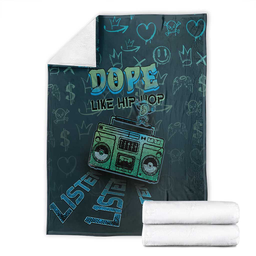 Dope Like Hip Hop Blanket Hiphop Graffiti Style - Wonder Print Shop