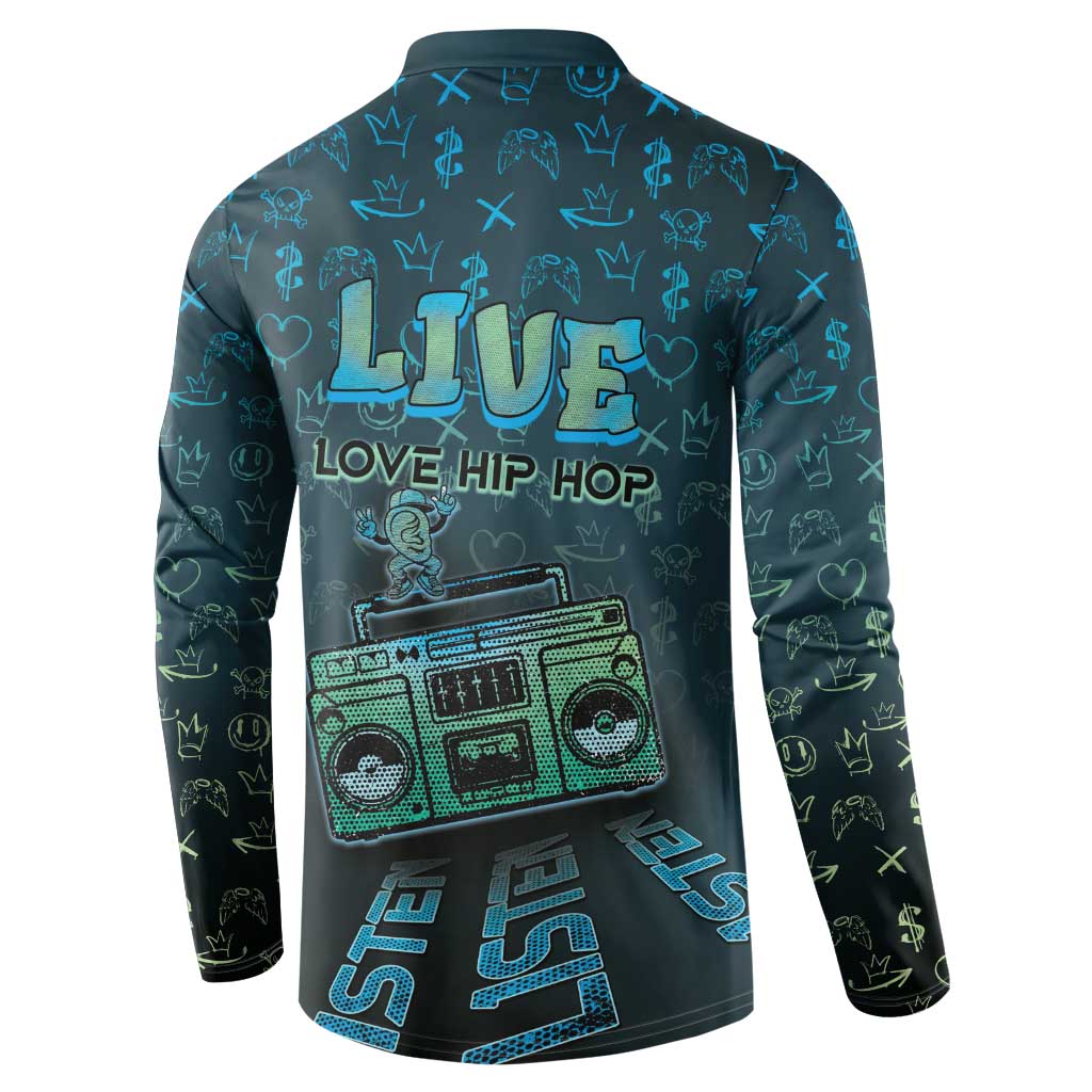 Dope Like Hip Hop Button Sweatshirt Hiphop Graffiti Style - Wonder Print Shop