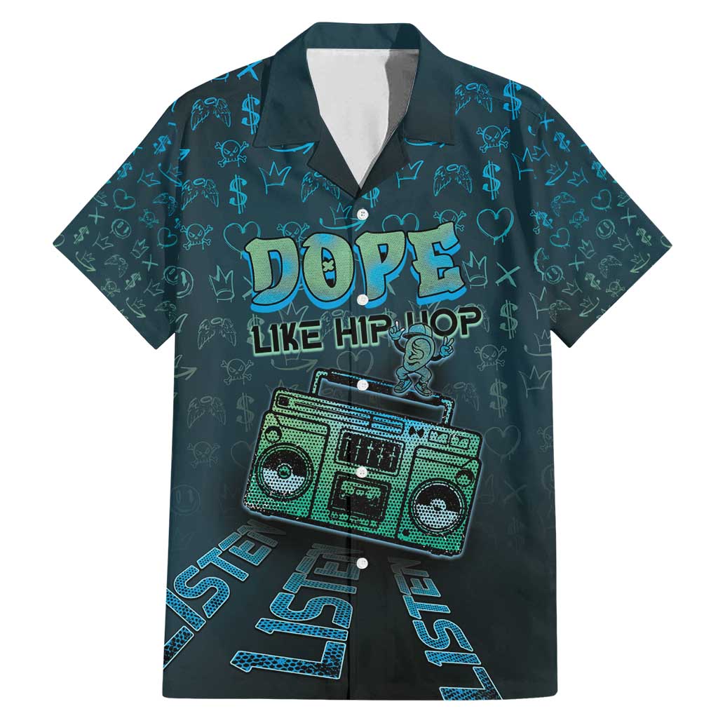 Dope Like Hip Hop Family Matching Mermaid Dress and Hawaiian Shirt Hiphop Graffiti Style - Wonder Print Shop