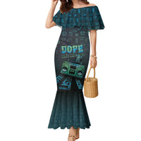 Dope Like Hip Hop Family Matching Mermaid Dress and Hawaiian Shirt Hiphop Graffiti Style - Wonder Print Shop