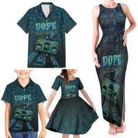 Dope Like Hip Hop Family Matching Tank Maxi Dress and Hawaiian Shirt Hiphop Graffiti Style - Wonder Print Shop