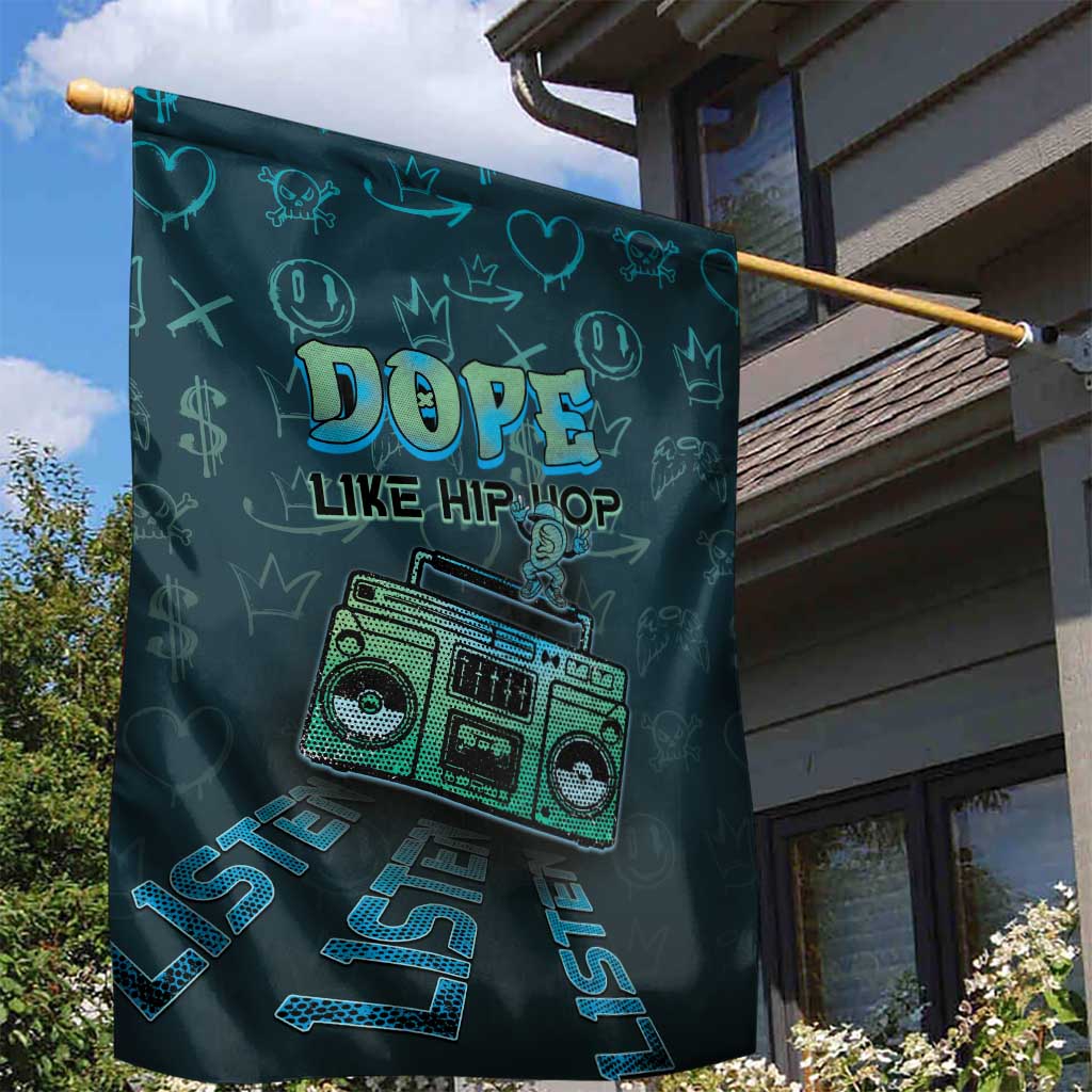 Dope Like Hip Hop Garden Flag Hiphop Graffiti Style - Wonder Print Shop