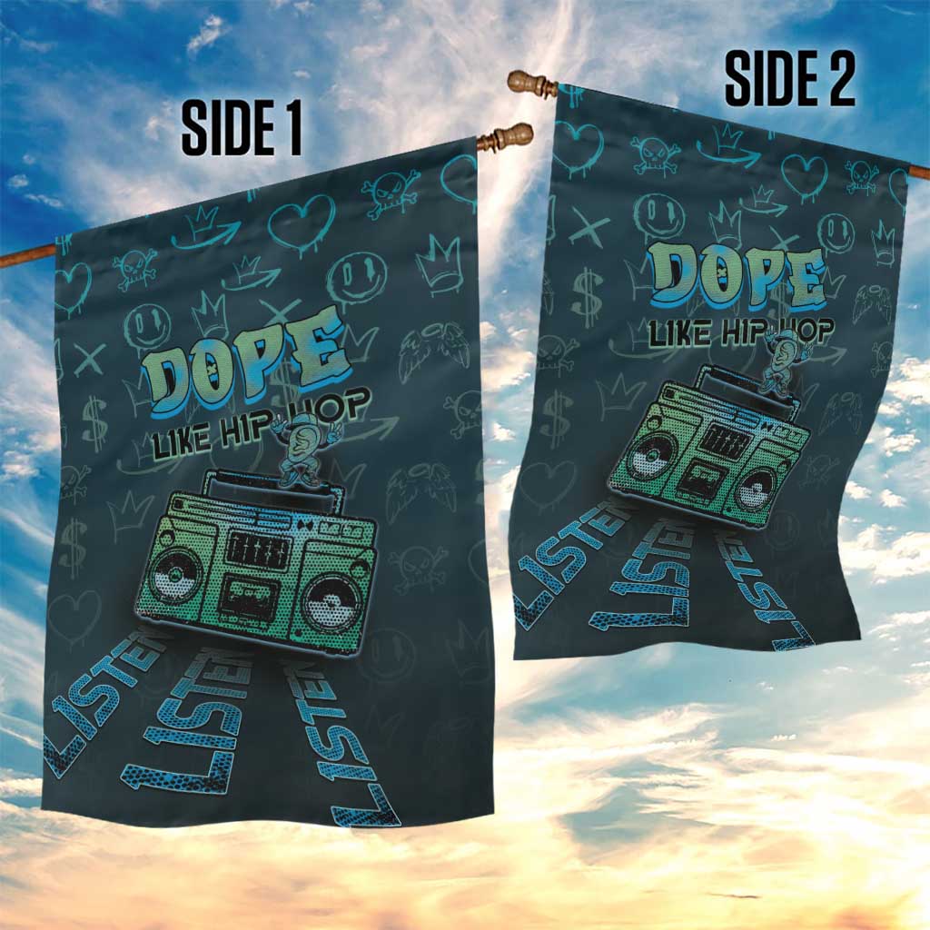 Dope Like Hip Hop Garden Flag Hiphop Graffiti Style - Wonder Print Shop