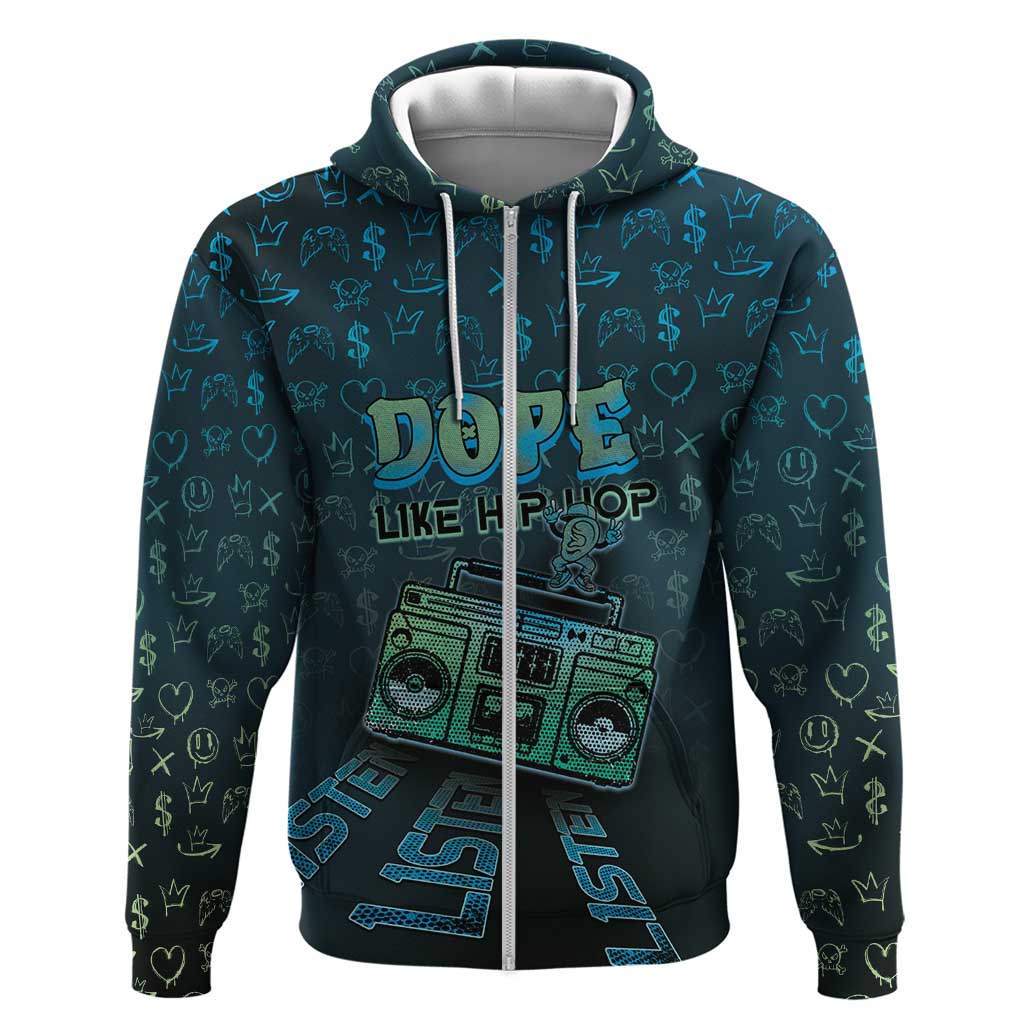 Dope Like Hip Hop Hoodie Hiphop Graffiti Style - Wonder Print Shop